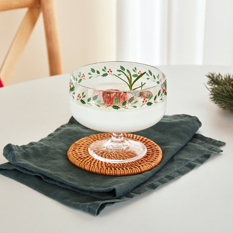 Korean Winter Flower - Acrylic Yogurt Bowl