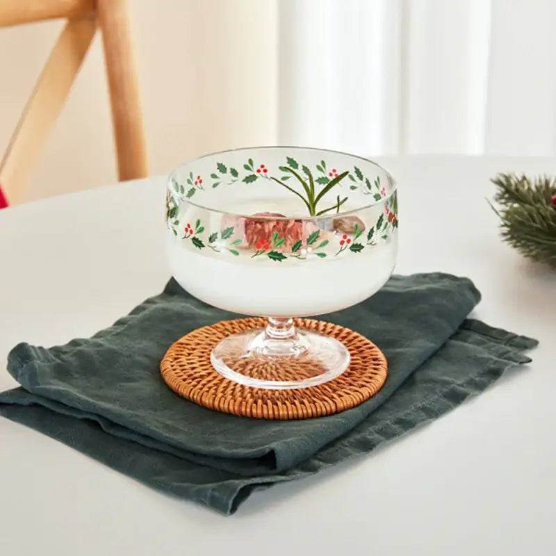 Korean Winter Flower - Acrylic Yogurt Bowl - Modern House - Home & Living - Harumio