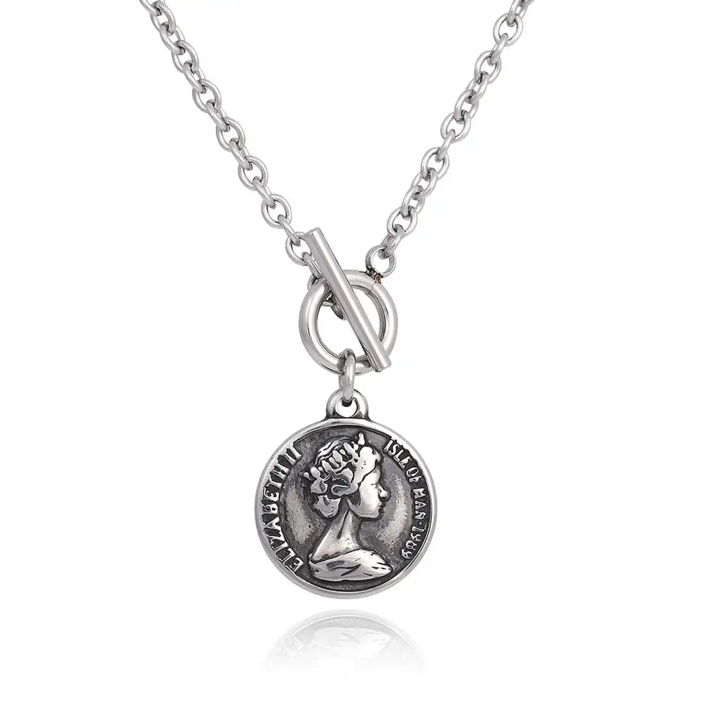 CLUE - Elizabeth II Surgical Steel Necklace - CLUE - Jewelry - Harumio