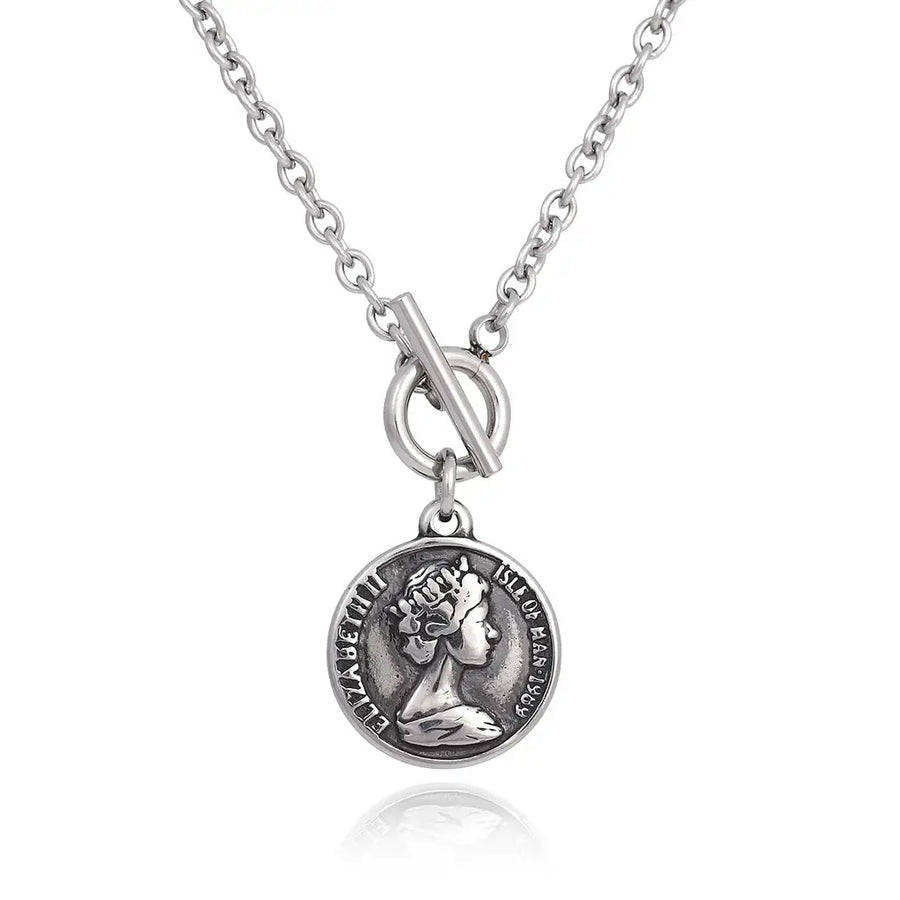 CLUE - Elizabeth II Surgical Steel Necklace - CLUE - Jewelry - Harumio