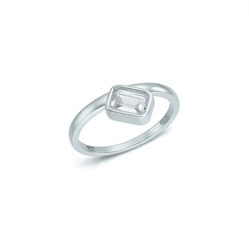 OST - EarthQ Square Silver Ring - OST - Jewelry - Harumio