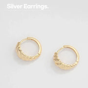 OST - Volume Twist Point Silver Earrings - OST - Jewelry - Harumio