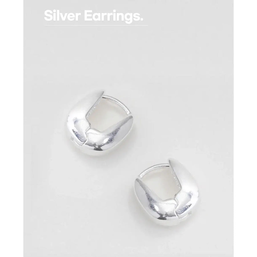 OST - Simply Mini Silver Ring Earrings - OST - Jewelry - Harumio