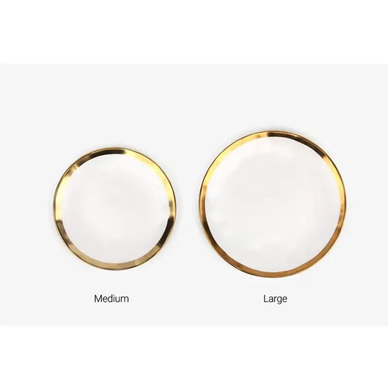 Dailylike x 10x10 - Gold Rim Plate - Dailylike x 10x10 - Kitchenware - Harumio