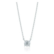 OST - Simulated Diamond Round Silver Necklace - OST - Jewelry - Harumio