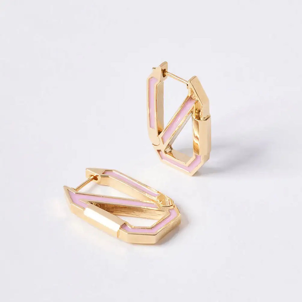 OST - POPTS Collection Octagon One Touch Earrings - OST - Jewelry - Harumio