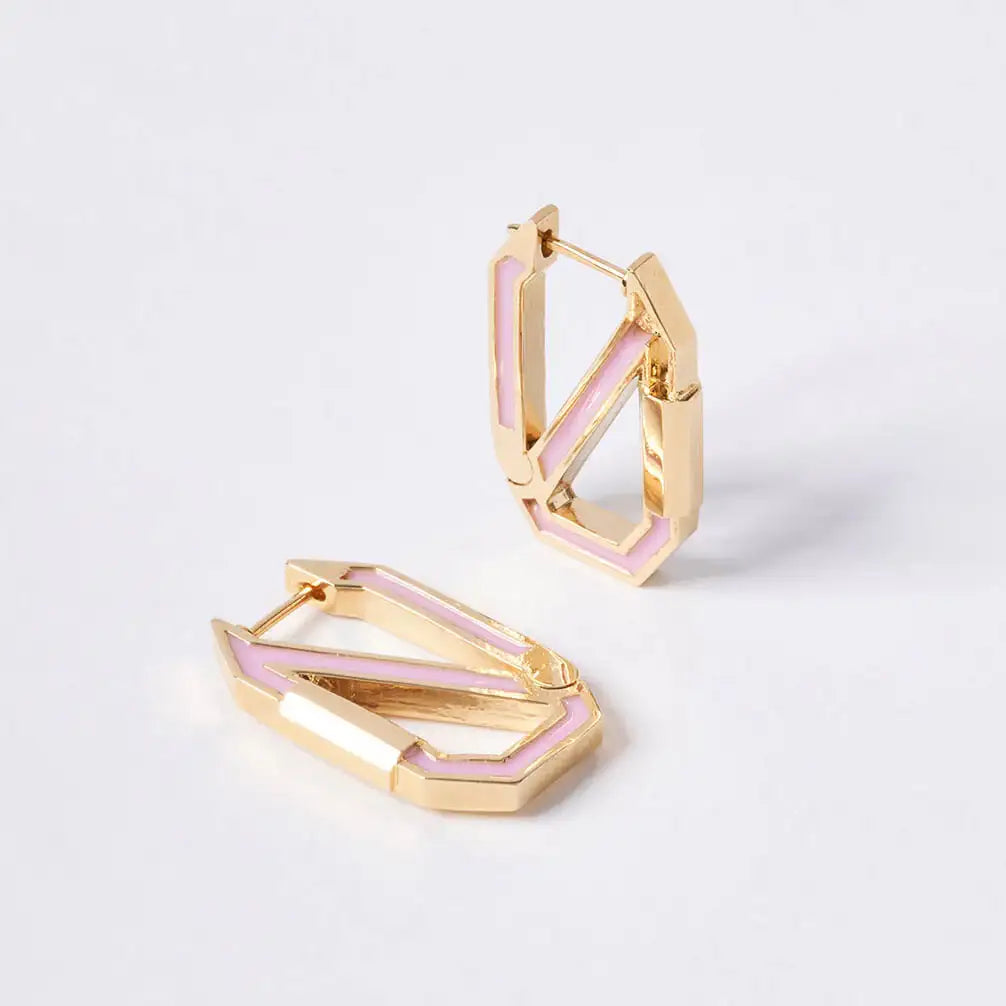 OST - POPTS Collection Octagon One Touch Earrings - OST - Jewelry - Harumio