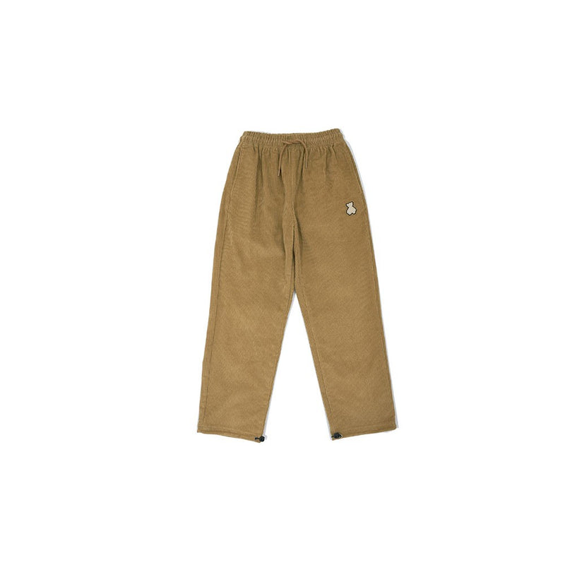 AQO - Bear Logo Corduroy Banding Pants