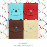Monopoly - Toffeenut Pencase With Band - Monopoly - Pen & Pencil Cases - Harumio