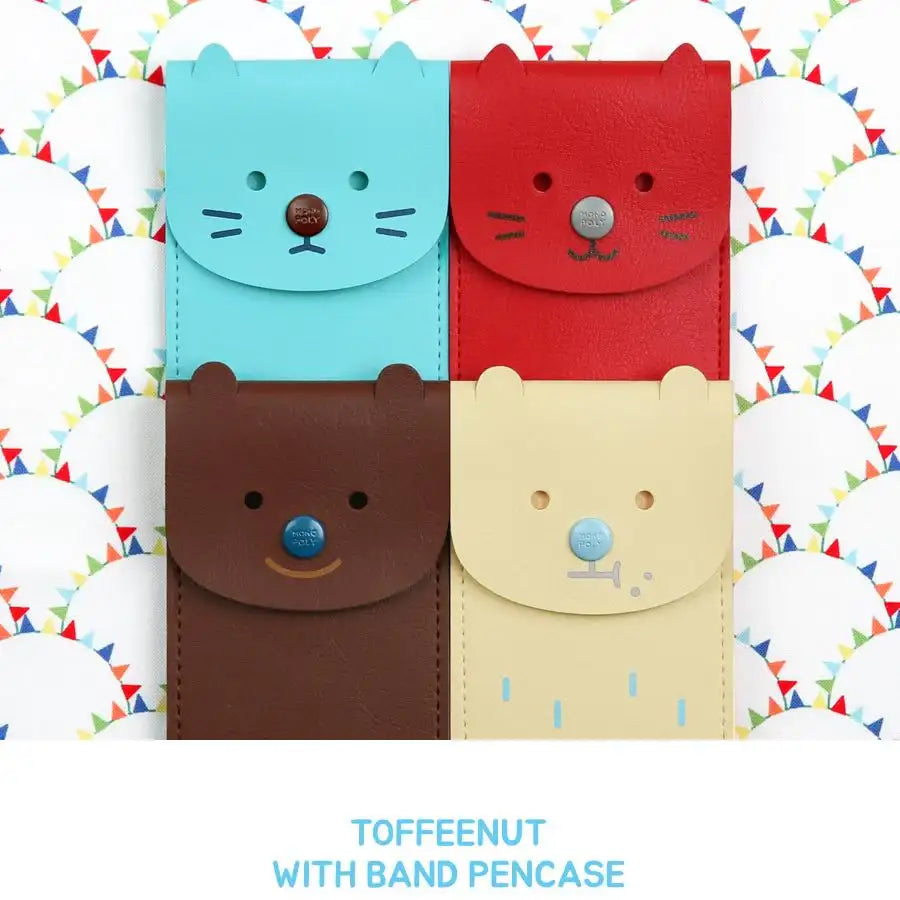 Monopoly - Toffeenut Pencase With Band - Monopoly - Pen & Pencil Cases - Harumio