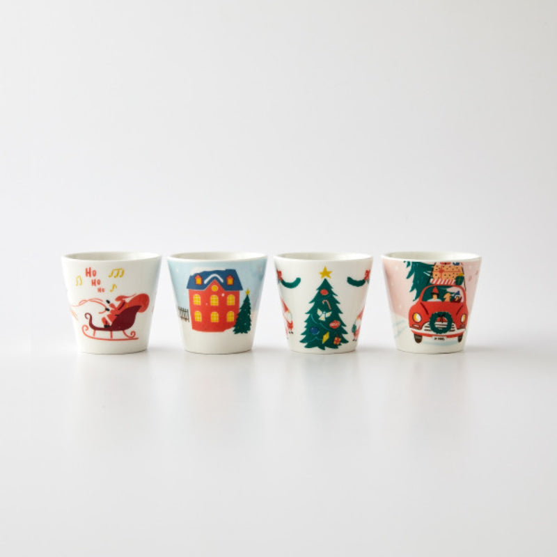 Korean Santa Fairy Village - Soju Glass 4P Set