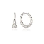 OST - Double Line One Cubic Point Ring Earrings - OST - Jewelry - Harumio