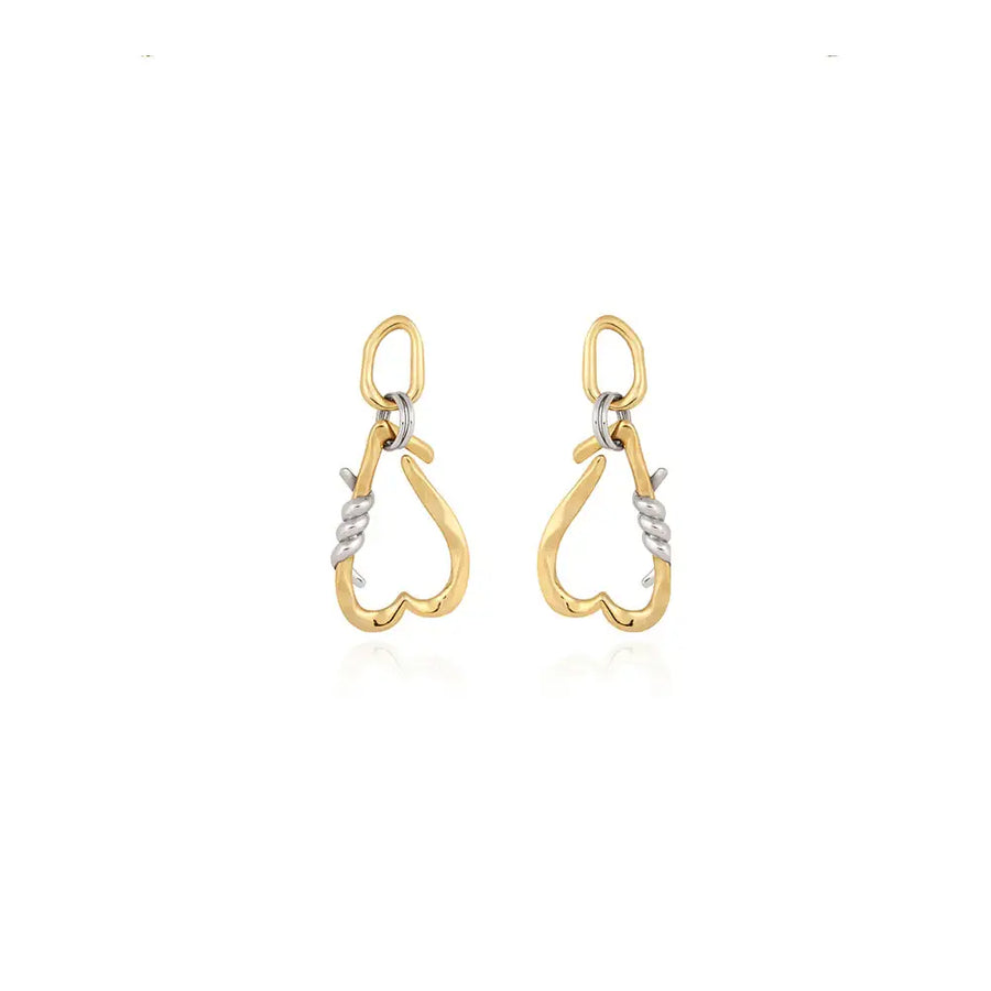 Bloom x Dewey Desert - Love Letter Silver Earrings - Bloom x Dewey Desert - Jewelry - Harumio