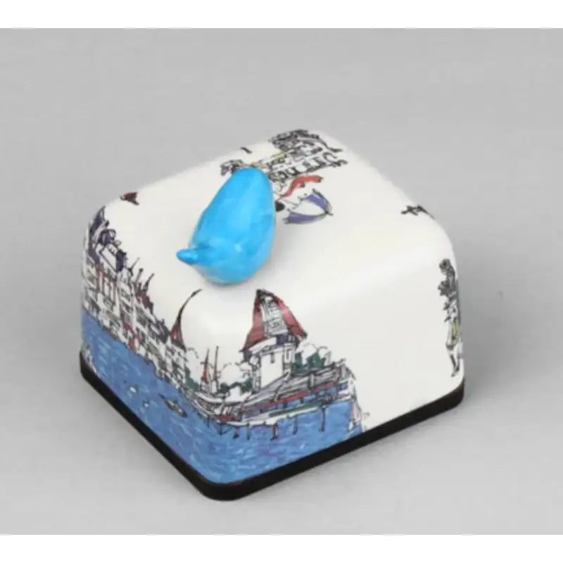 HK Studio - Moony Ceramic Riverside Musical Paperweight - HK Studio - Music Box - Harumio