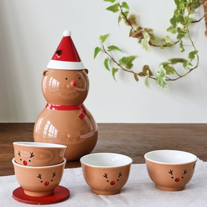 Korean L Chubby Rudolph - Carafe & Cups Set