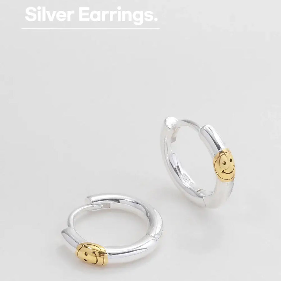 OST - Smile Simple Ring Earrings - OST - Jewelry - Harumio