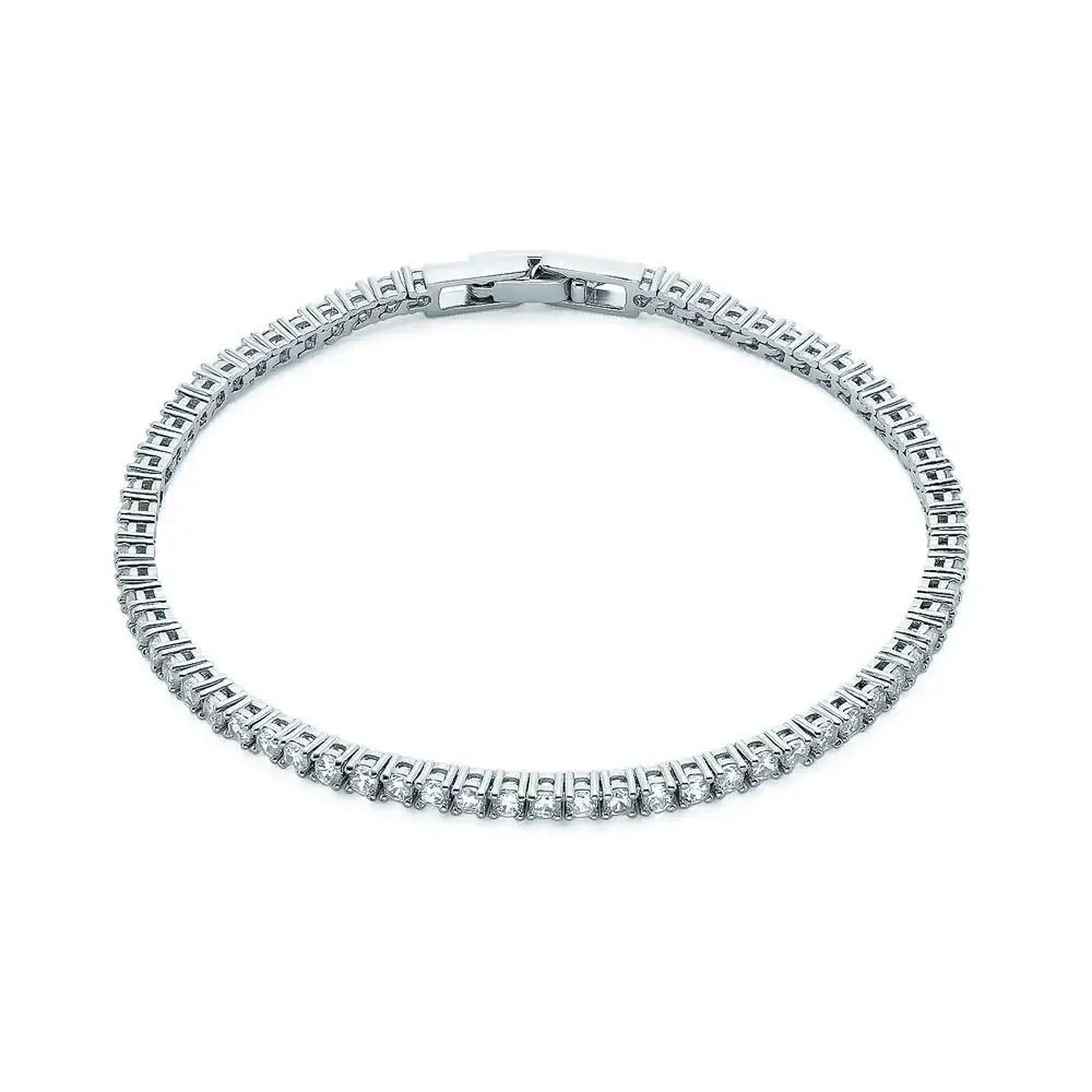OST - Simulated Diamond Silver Tennis Bracelet (2.5mm) - OST - Jewelry - Harumio