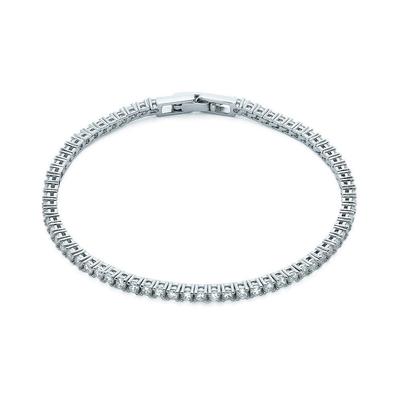 Simulated Diamond Tennis Bracelet – Amandine Jewelry