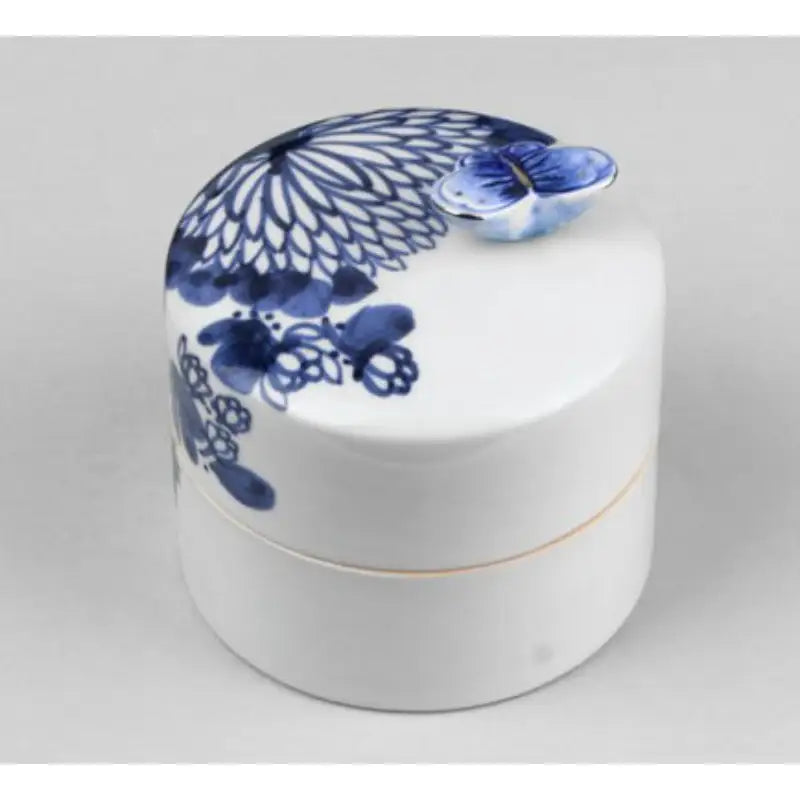 HK Studio - Hand Painted Narrow Petal Chrysanthemum Musical Jewelry Box - HK Studio - Music Box - Harumio