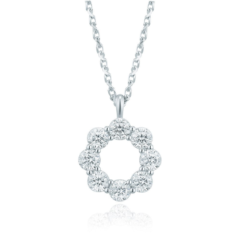OST - Simulated Diamond 0.3ct Shine Necklace