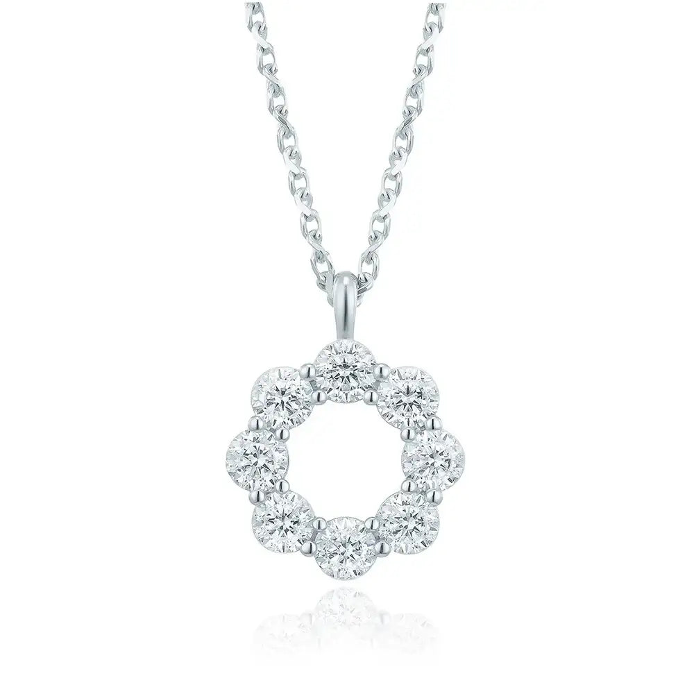 OST - Simulated Diamond 0.3ct Shine Necklace - OST - Jewelry - Harumio