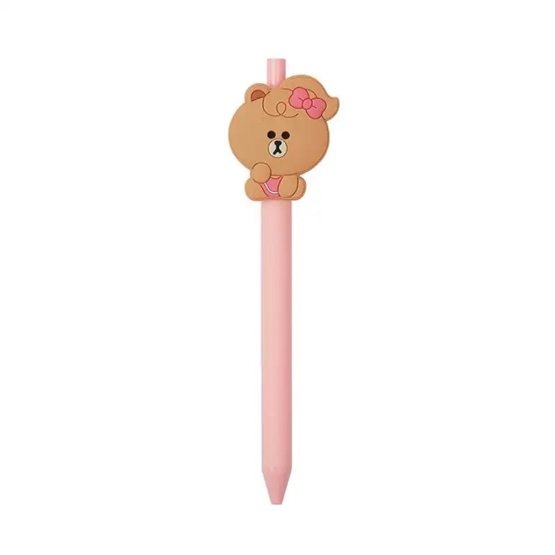 Line Friends - Silicone badge gel pen - Line Friends - Stationery - Harumio