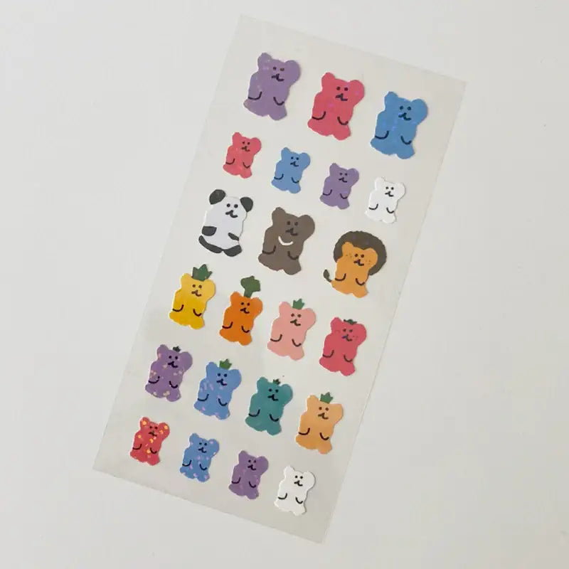 Dinotaeng - Glitter Stickers - Dinotaeng - Sticker - Harumio