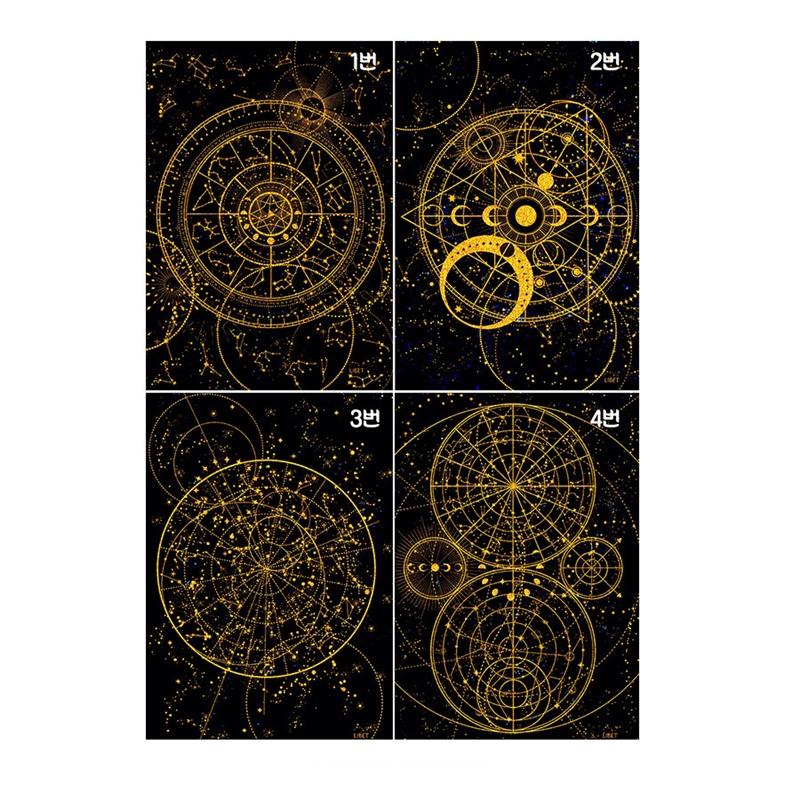 Libet - Gold Leaf Universe Postcard Set