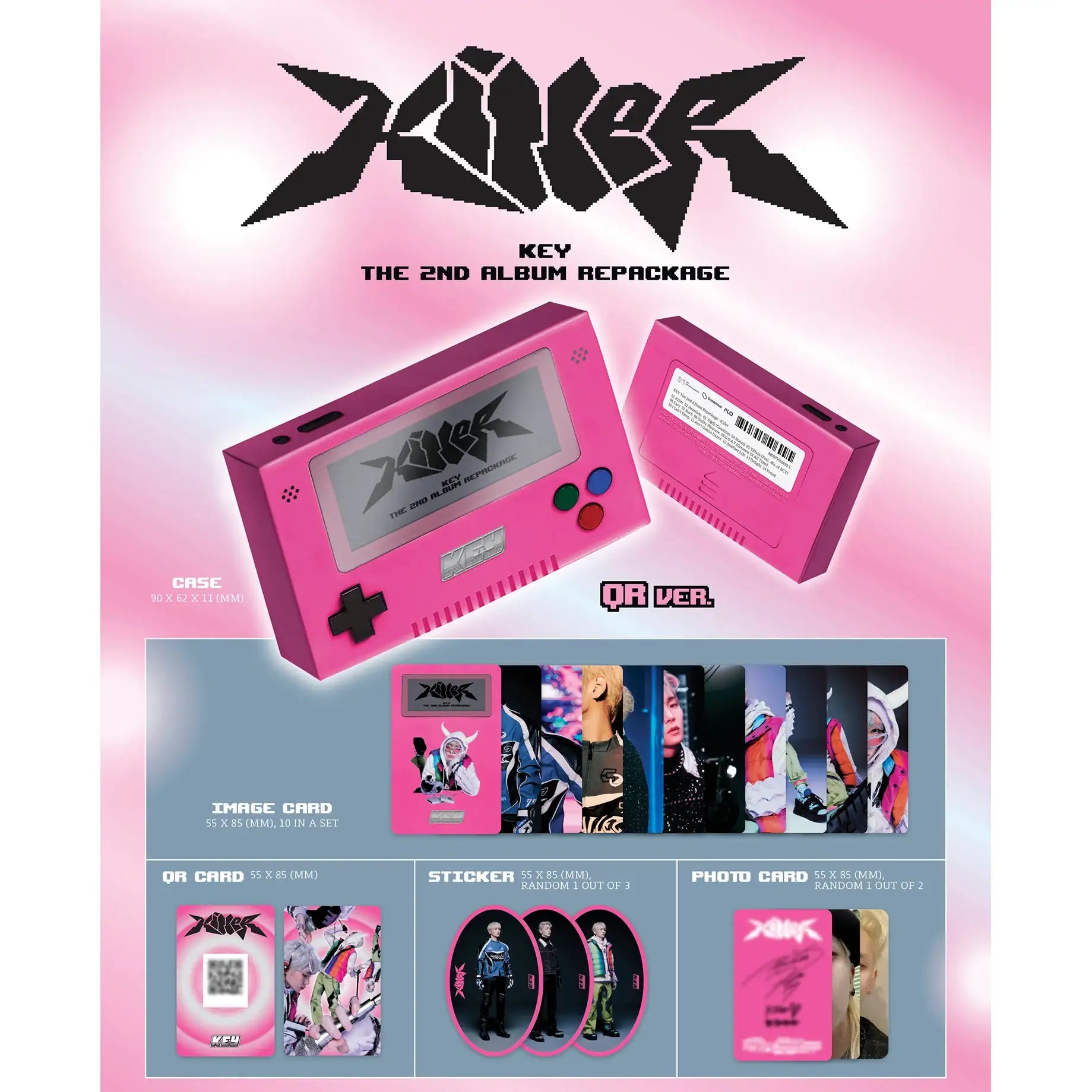 Key (SHINee) - Killer : 2nd Album Repackage (QR Version - Smart Album) - Key (Shinee) - Album - Harumio