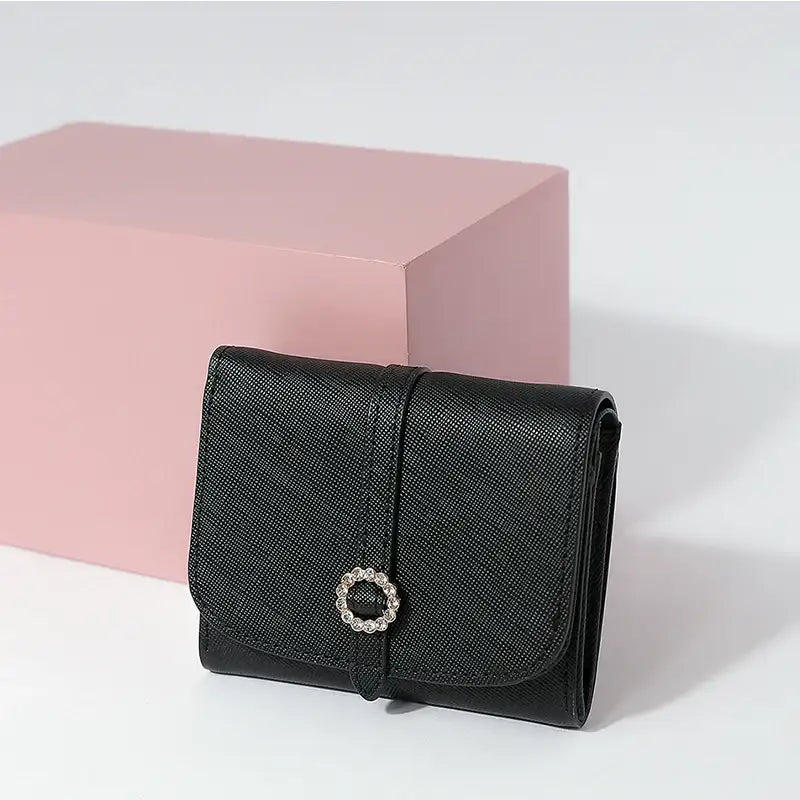CLUE - Shine Stone Flat Black Card Holder - CLUE - Accessories - Harumio