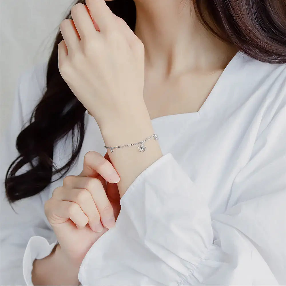 CLUE - Summer Sweet Butterfly Silver Bracelet - CLUE - Accessories - Harumio