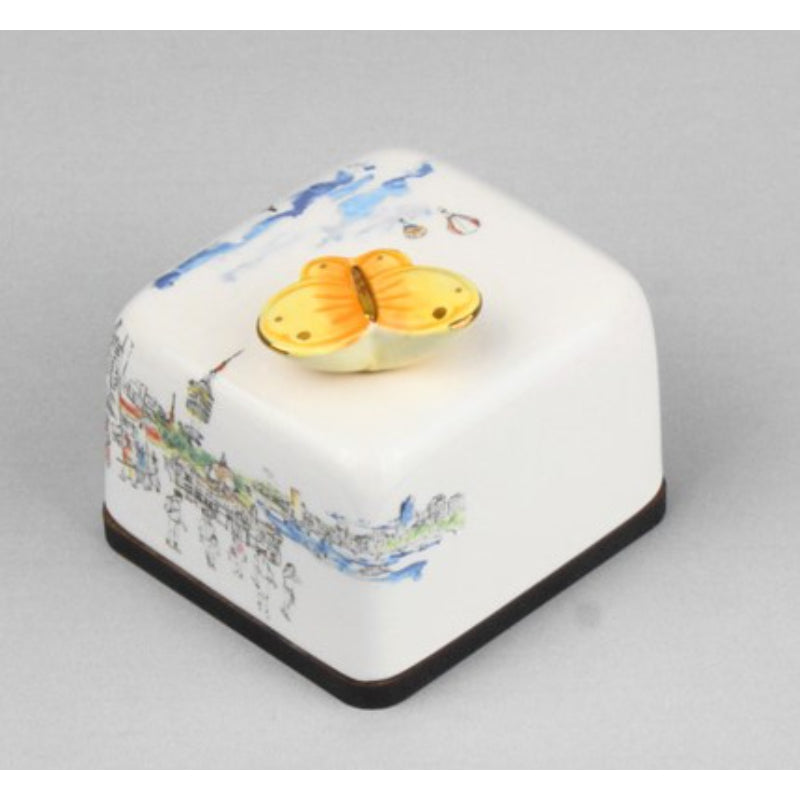 HK Studio - Moony Ceramic Seoul City Musical Paperweight - HK Studio - Music Box - Harumio