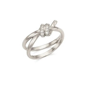 OST - Double Twisted Cubic Silver Ring - OST - Jewelry - Harumio