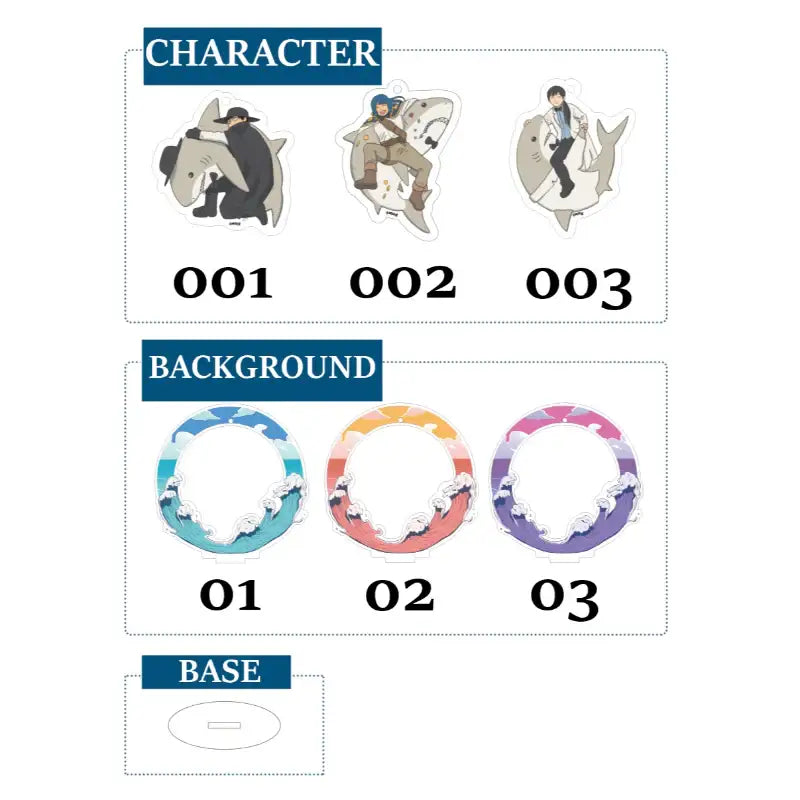Legal Pirate Parfait - Acrylic Charm Stand - Webtoon Shop - Acrylic Stand - Harumio