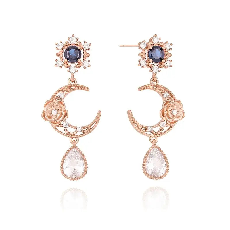 Saint Tail x Clue - Aurora Moonlight Silver Earrings - CLUE - Jewelry - Harumio