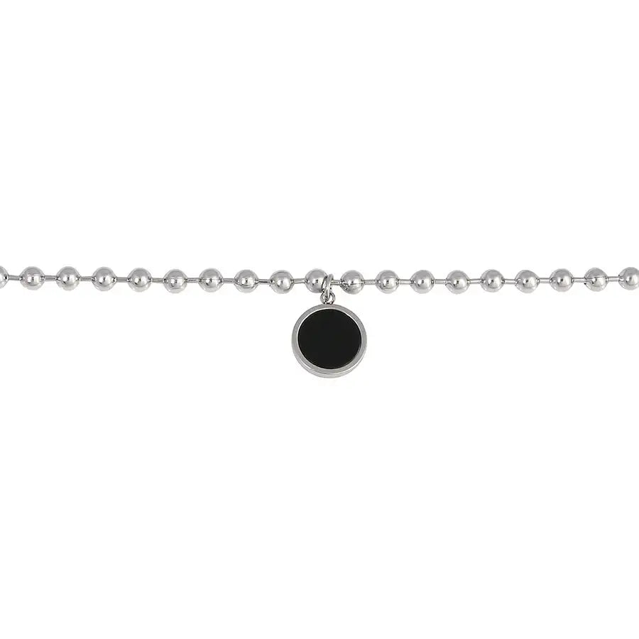 CLUE - Bubble Chain Onyx Black Surgical Steel Bracelet - CLUE - Jewelry - Harumio