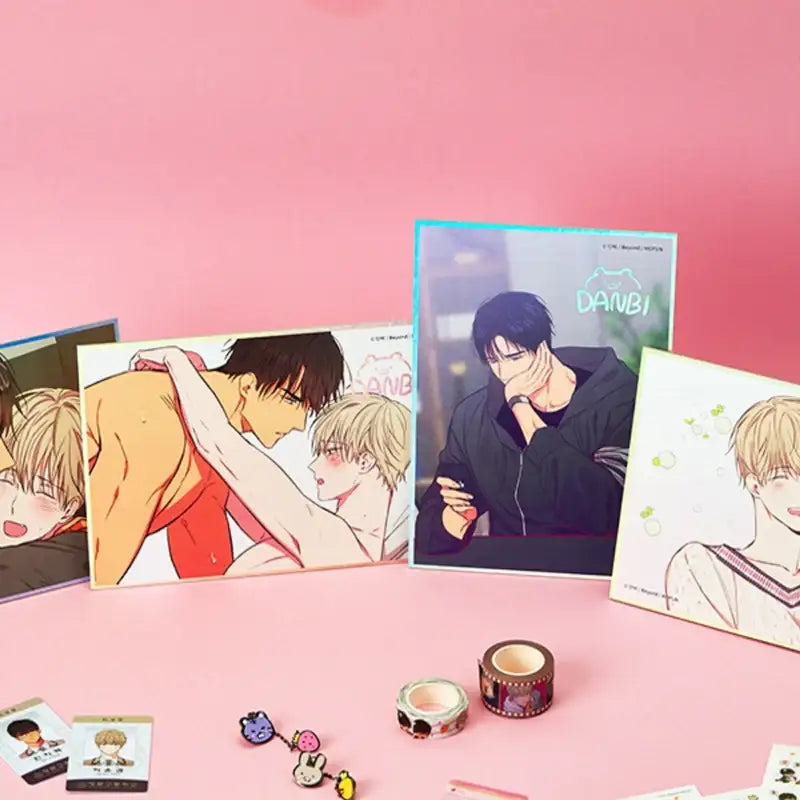 No Love Zone x MOFUN - Illustration Colored Paper Set Of 4 - No Love Zone x MOFUN - Accessories, Stationery - Harumio