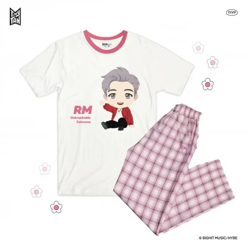 BTS - TinyTAN x TIYP - Check Pajama - BTS - Clothing - Harumio