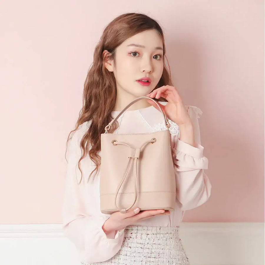CLUE - Fresh Point Pastel Pink Bucket Bag - CLUE - Bag - Harumio