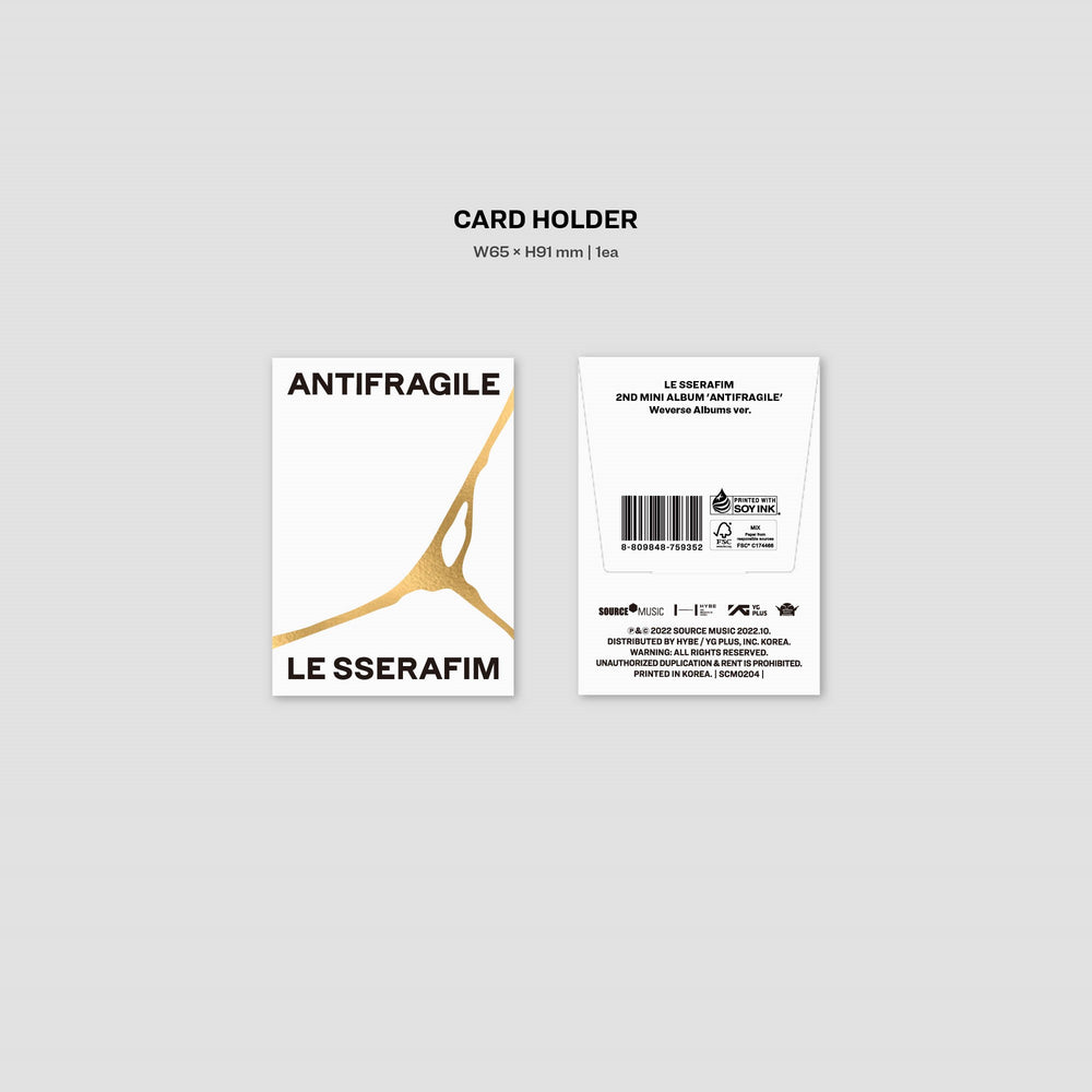 LE SSERAFIM - ANTIFRAGILE : Mini Album Vol. 2 (Weverse Album Version)