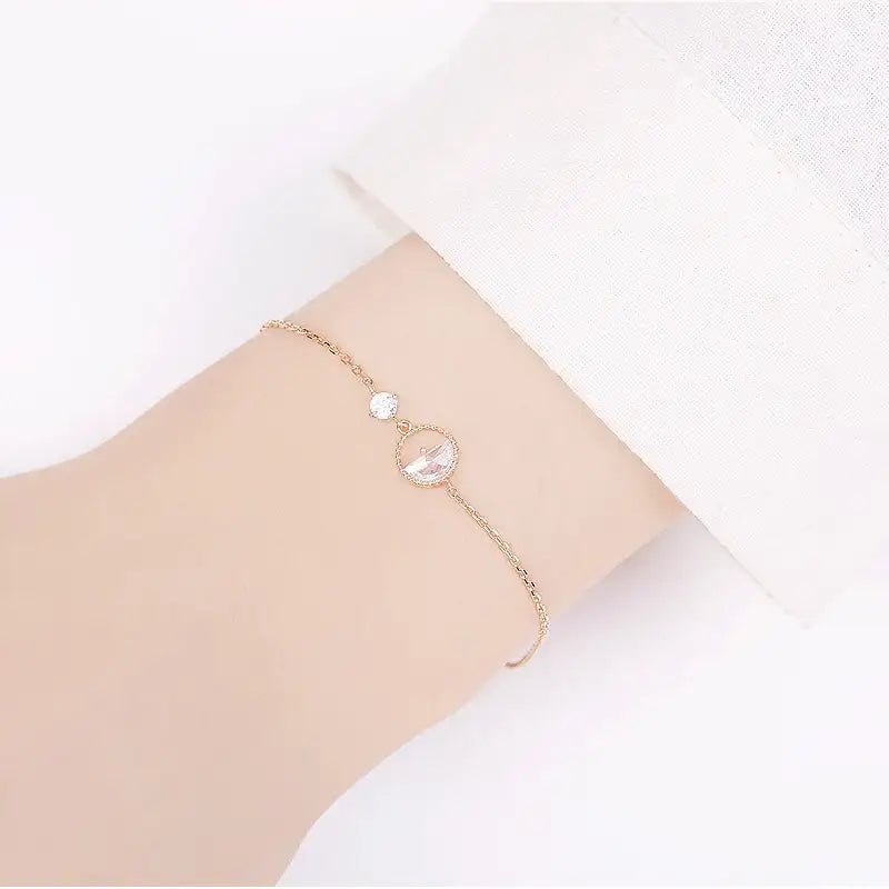 CLUE - Simple Round Silver Bracelet - CLUE - Jewelry - Harumio