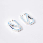 OST - POPTS Collection Mint Octagon Rhodium Touch Earrings - OST - Jewelry - Harumio
