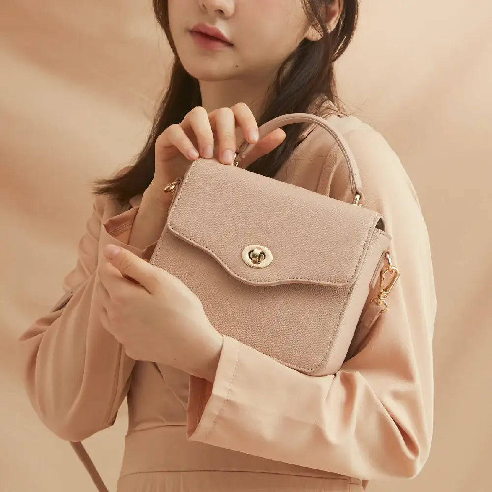 CLUE - Flower Line Pastel Pink Mini Bag - CLUE - Bag - Harumio