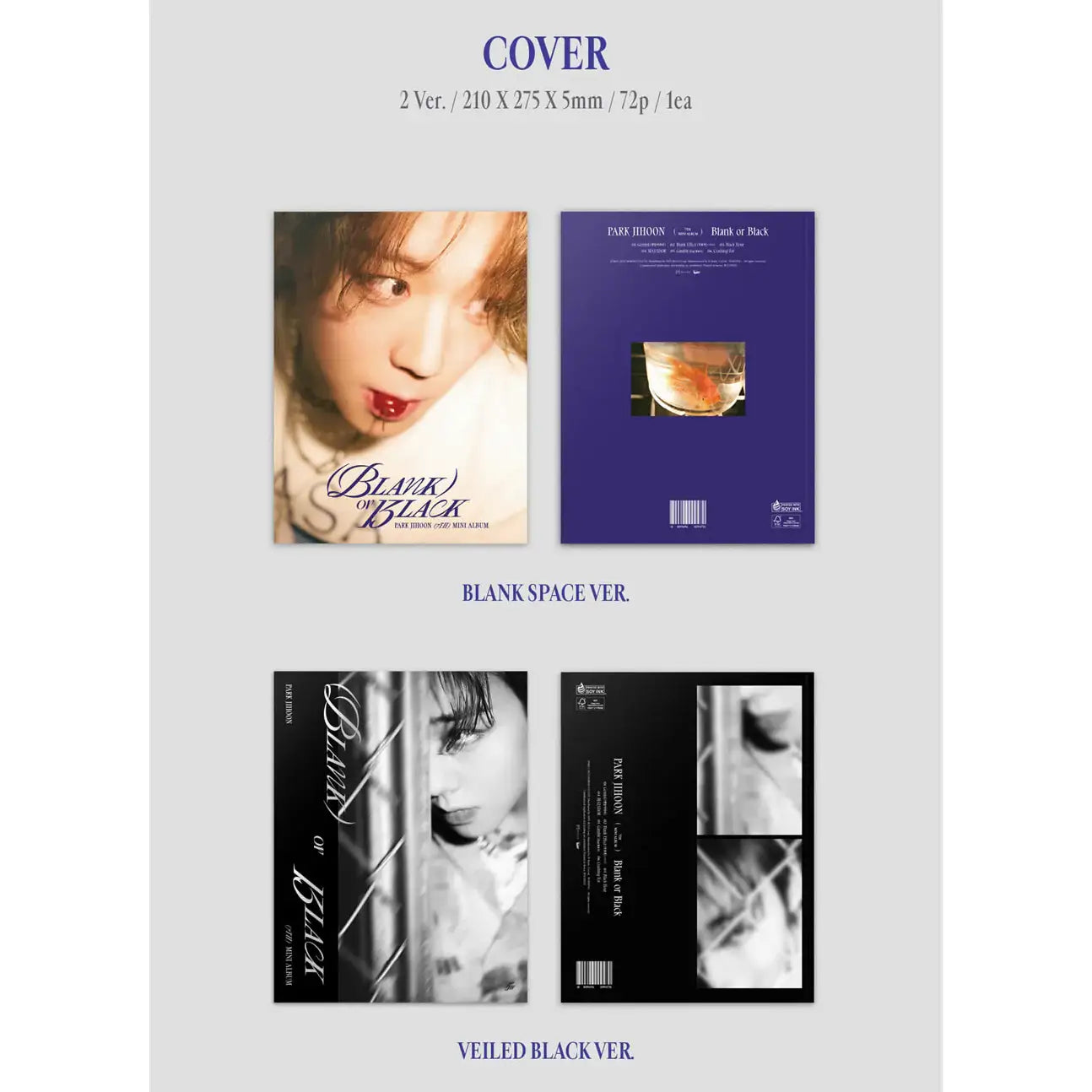 Park Ji-hoon - Blank or Black : 7th Mini Album - Park Ji-hoon - Album - Harumio