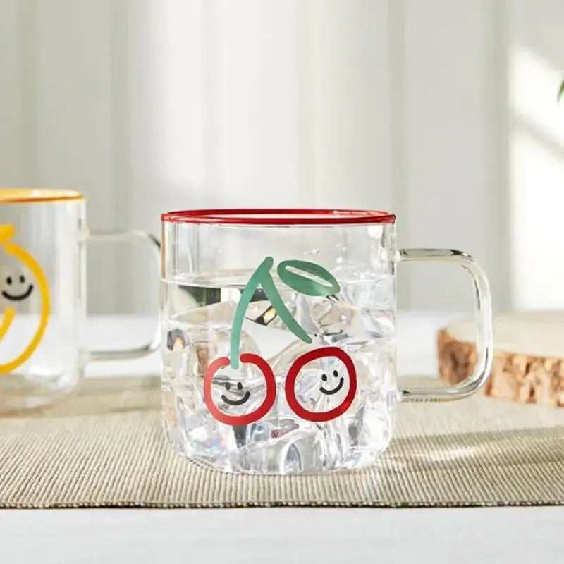 Korean Picnic Day - Heat Resistant Glass Mug - Modern House - Kitchenware - Harumio