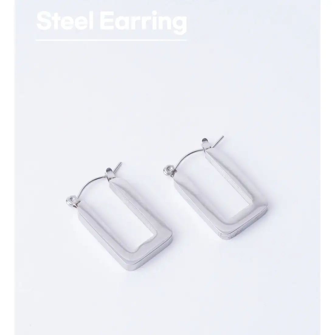 OST - Basic Square One Touch Earring - OST - Jewelry - Harumio