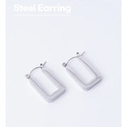 OST - Basic Square One Touch Earring - OST - Jewelry - Harumio