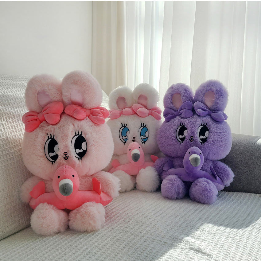 Esther Bunny - 25cm Flamingo Bunny Plush Doll - Esther Bunny - Plush - Harumio