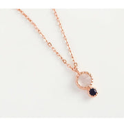 CLUE - Wish Spell Moonstone Natural Stone Silver Necklace - CLUE - Jewelry - Harumio