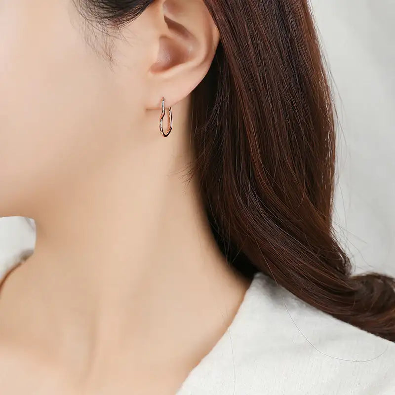 CLUE - Alli Lovely Volume Silver Earrings - CLUE - Jewelry - Harumio